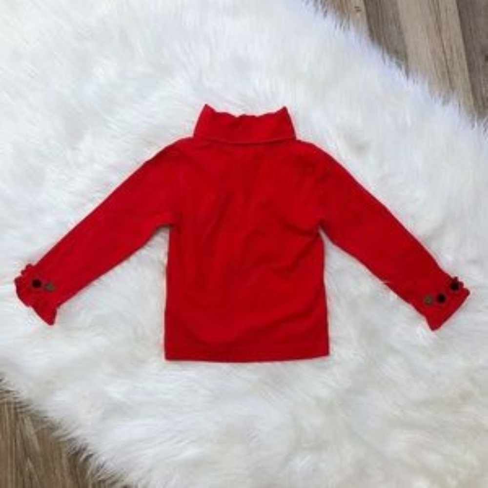 3/$20 Florence Eiseman Floral Turtle Neck Blouse - Picture 3 of 9